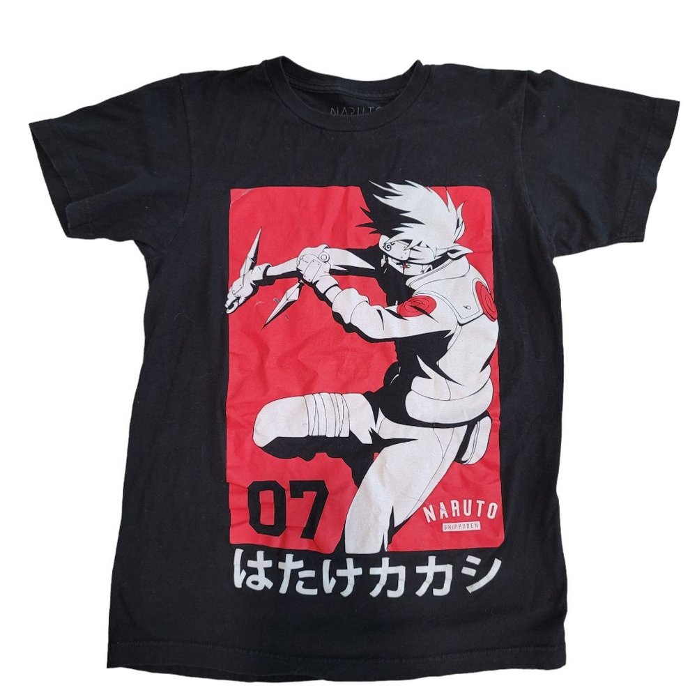 Naruto Shippuden Shirt Small Kakashi Shonen Jump Anime 2002 VINTAGE 100% cotton